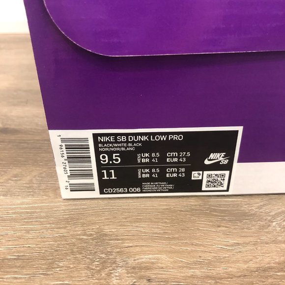 Nike SB Dunk Low Pro Black Gum - Picture 7 of 7